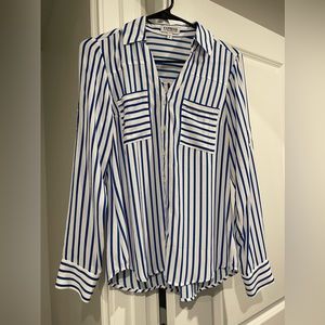 Express XS blue stripes portofino shirt